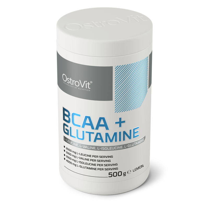 OstroVit BCAA + Glutamin 500 g Zitrone – Bild 3