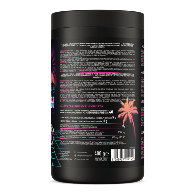 OstroVit Collagen + Vitamin C 400 g Miami Vibes – Bild 4