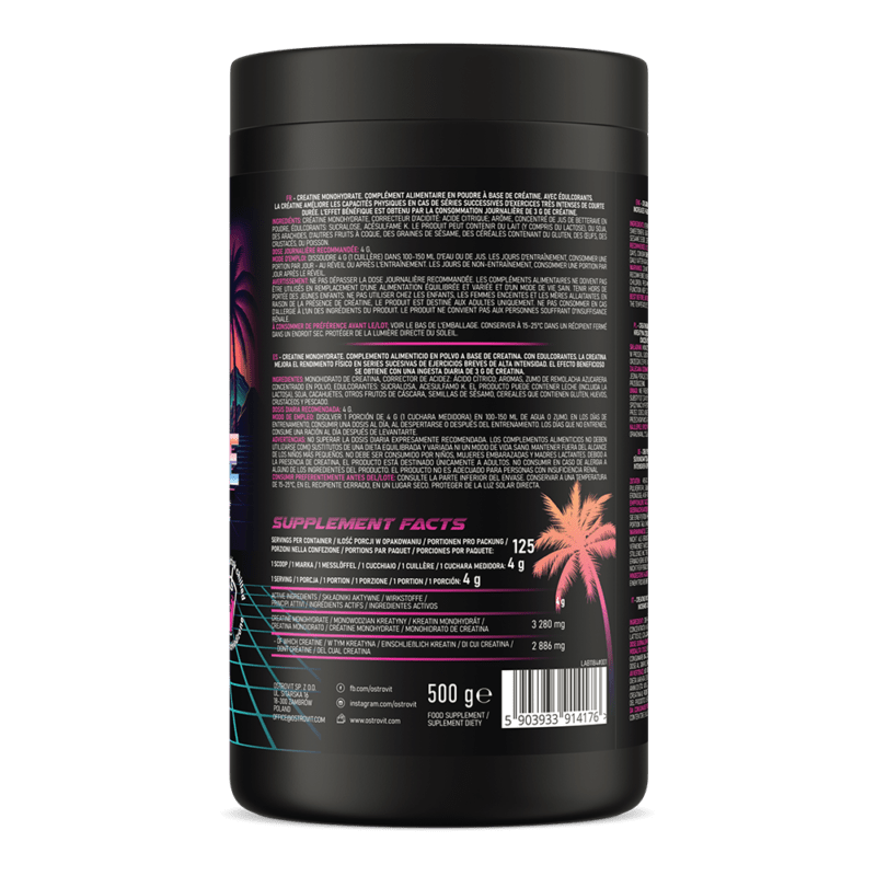 OstroVit Kreatin Monohydrat 500 g Miami Vibes – Bild 3