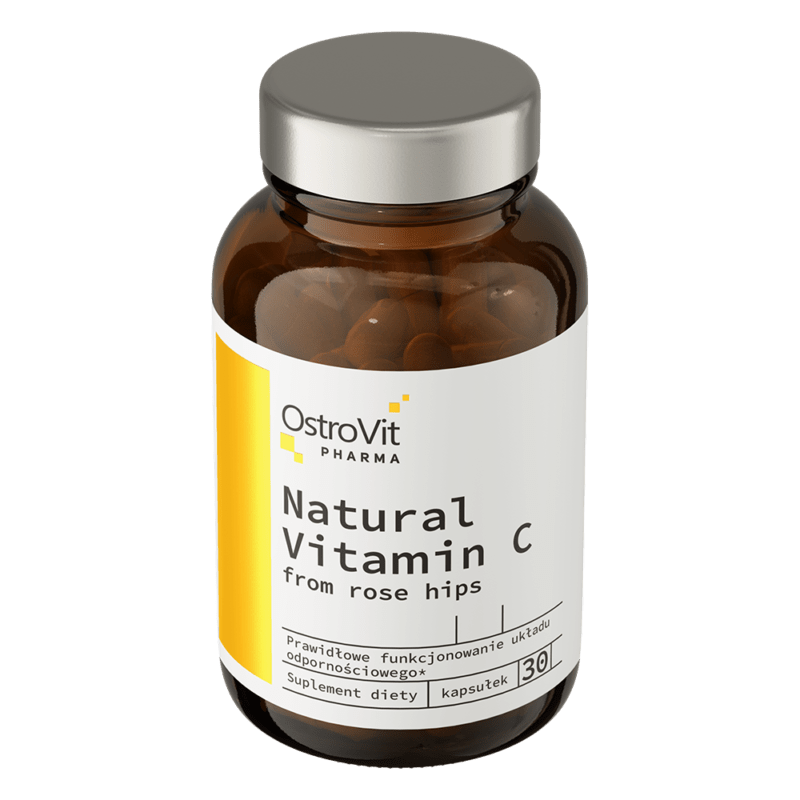 OstroVit Pharma Natürliches Vitamin C aus Wildrose 30 Kapseln – Bild 3