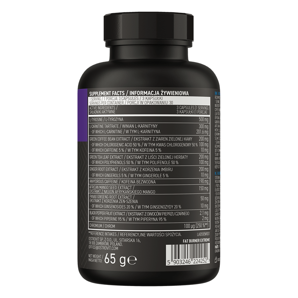 OstroVit Fat Burner eXtreme 90 caps - Image 3