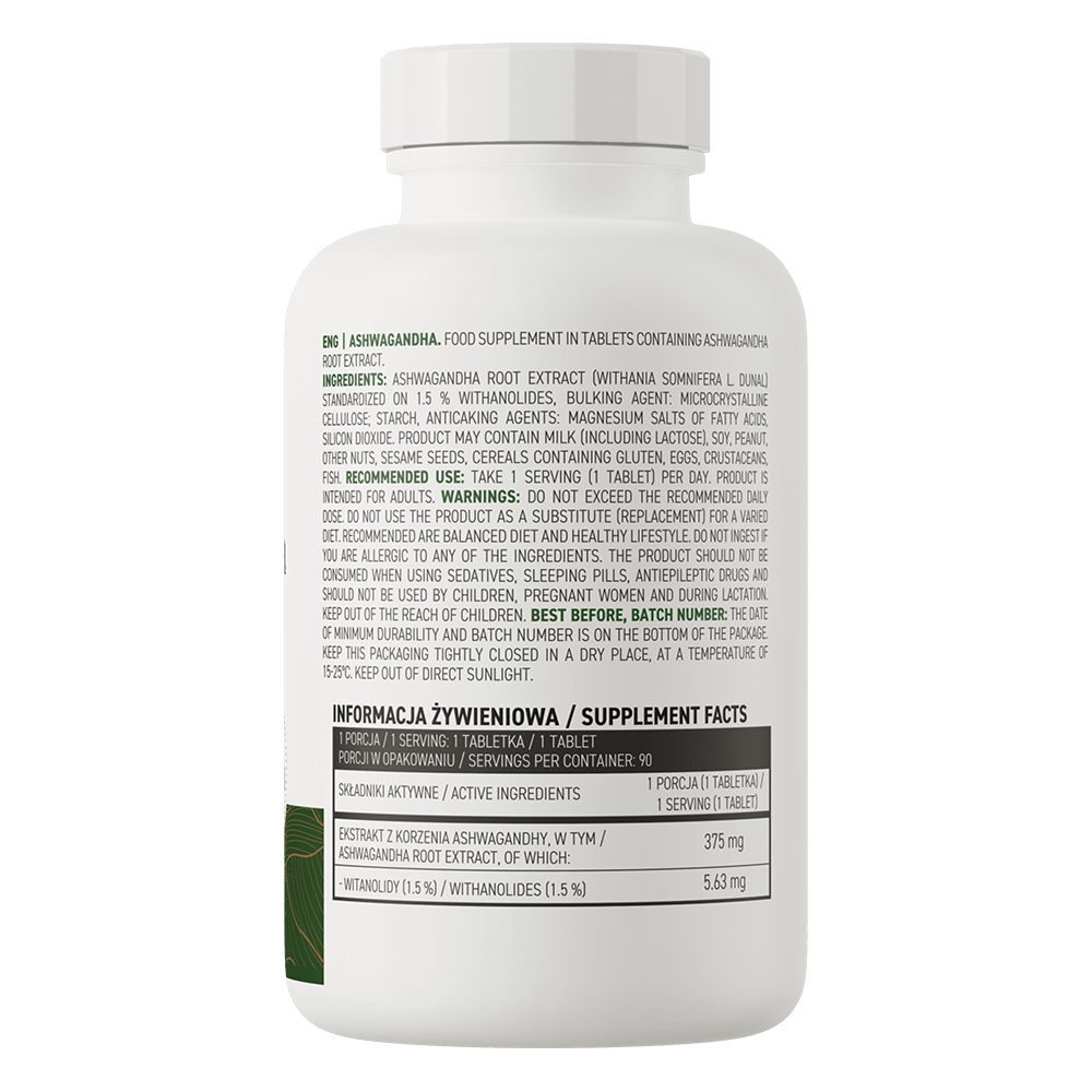 OstroVit Ashwagandha VEGE 90 Tabletta - Image 3